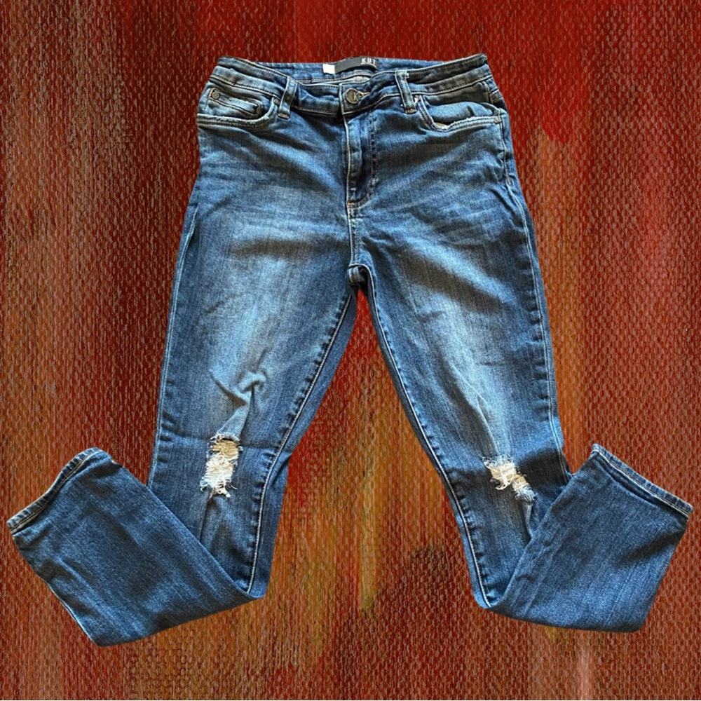 Kut from the Kloth Distressed Denim Boyfriend Jeans